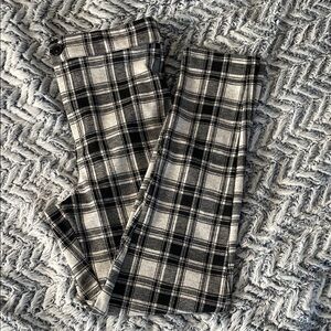 Plaid Black and Gray Pants